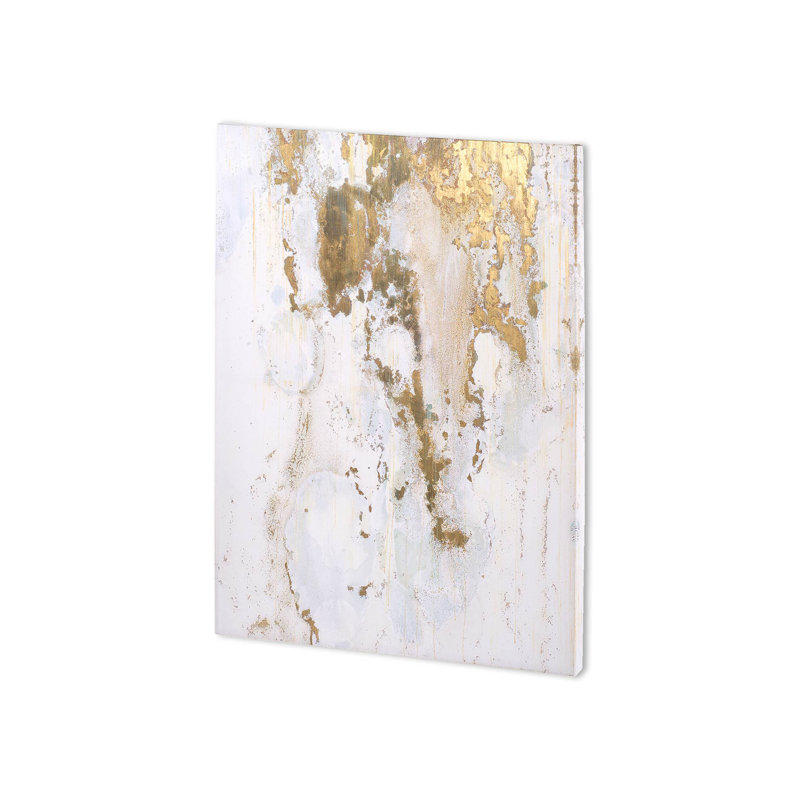 Lonicera I a Hand Embelished Textured Canvas