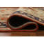 Tapis indien en laine orange à motif géométrique traditionnel 9 x 12