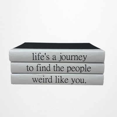 Quote Entertainment Decorative Book