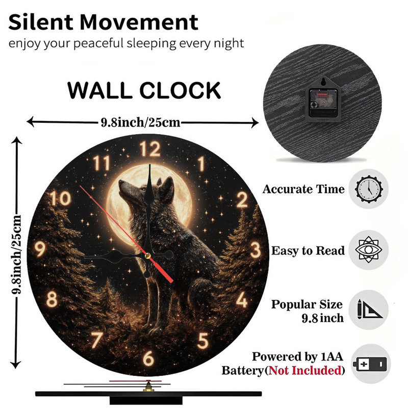 Loup horloge