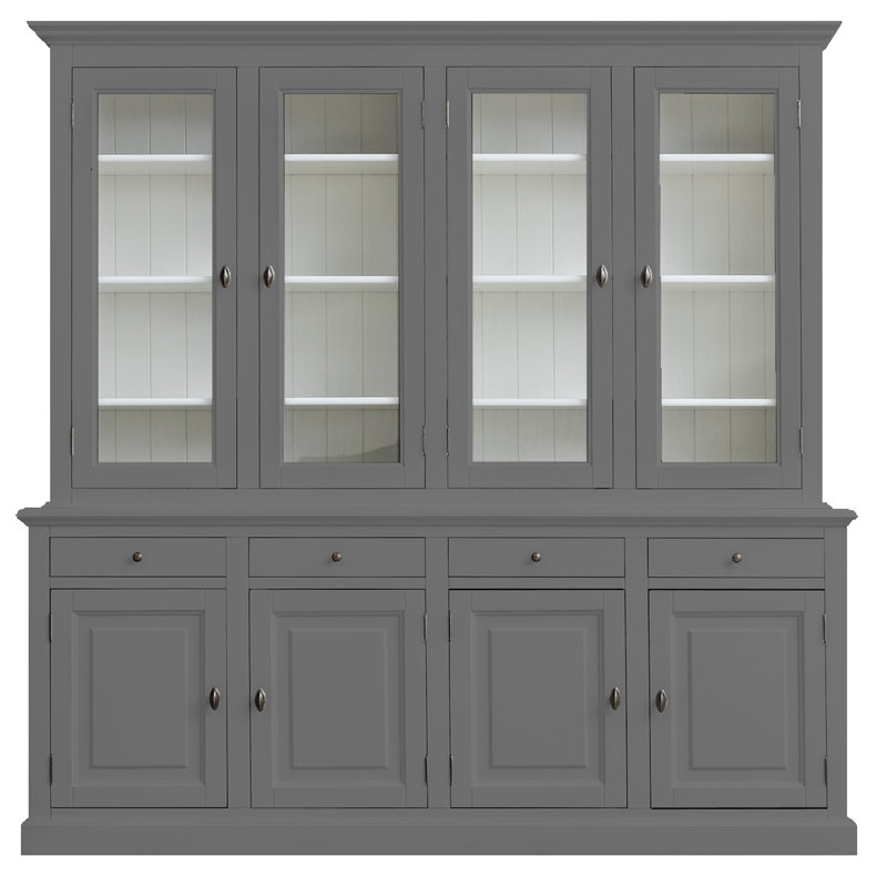 Babak Display Cabinet, Mouse Grey