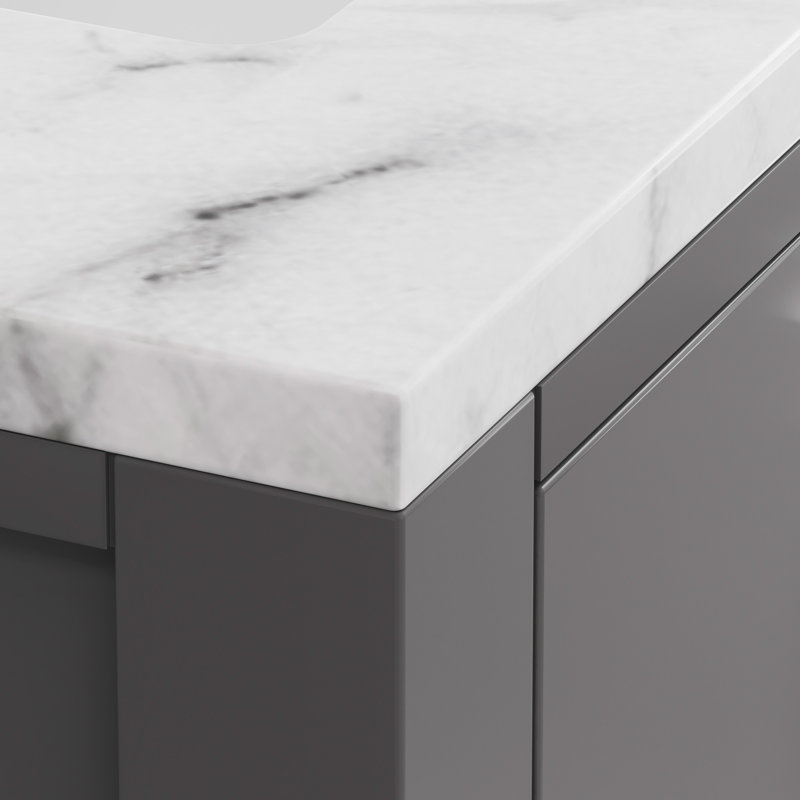 Ensemble de meuble-lavabo simple 30 po Minnetrista, Gris