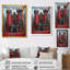 Monochromes gris rouge, automne, Angleterre, château II - châteaux, art mural-106109990-106109989