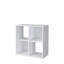 23,46 po Bibliothèque étagère haute en bois blanc à 3 tablettes-1107987679-1107987676