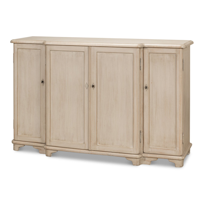 Entree' 63'' W Solid Wood Sideboard, Stone Gray