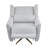 Power Recliner Chair Swivel,Upholstered 360° Swivel Recliner With Gold 5 Star Base-Light Grey-1330540020