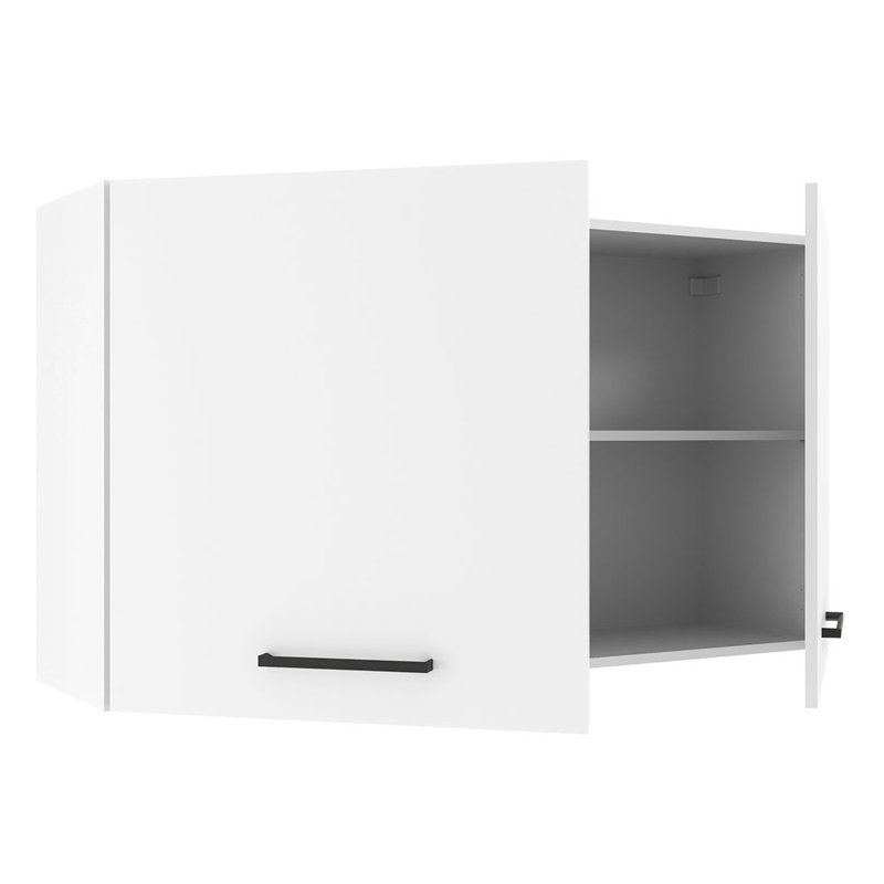 Armoire de rangement murale à 2 portes et tablettes latérales en bois Latitude Run® Hazel