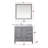 Jacques 36 in. W x 22 in. D Left Offset Bath Vanity and Carrara Marble Top-40408798