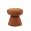 Tabouret d'appoint rond à piédestal en tissu