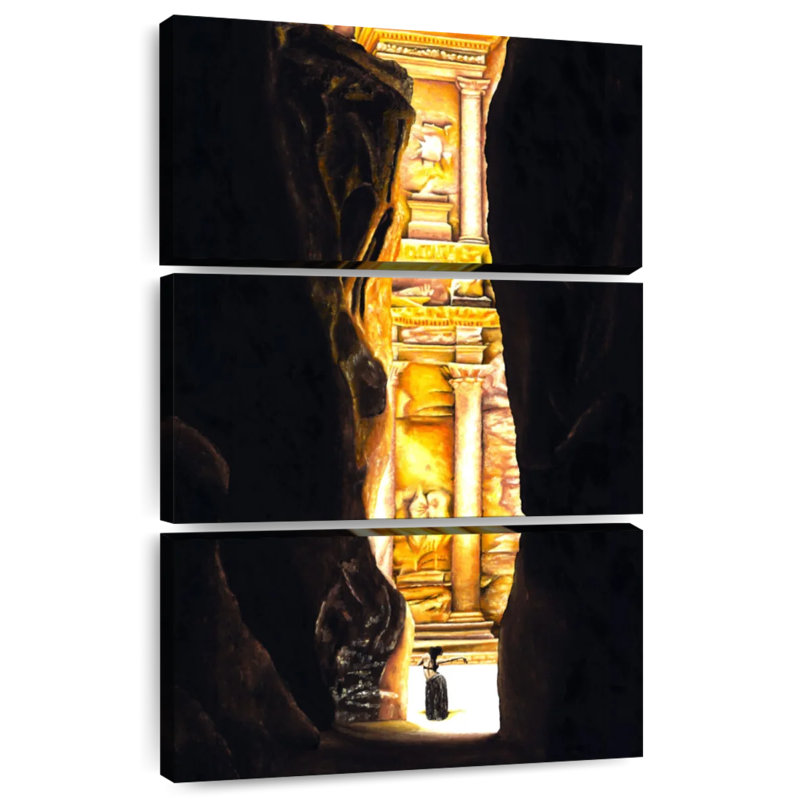 Masam Homage To Petra, 50" H x 32" W