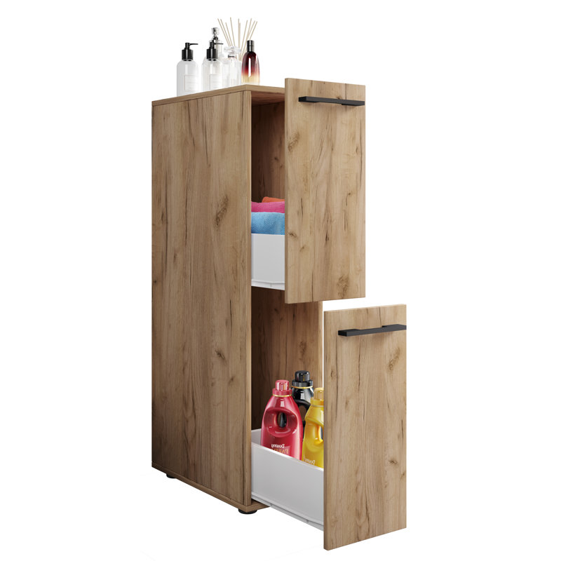 Princilla Bathroom Cabinet, Honey oak