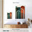Avery Mid-Century Arches bleu sarcelle orange II-108371506