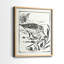 Linocut Style Seabird III - reproduction encadrée de qualité supérieure - prête à être accrochée - aucun clou requis - aucun clou requis-1065215388-1065215389