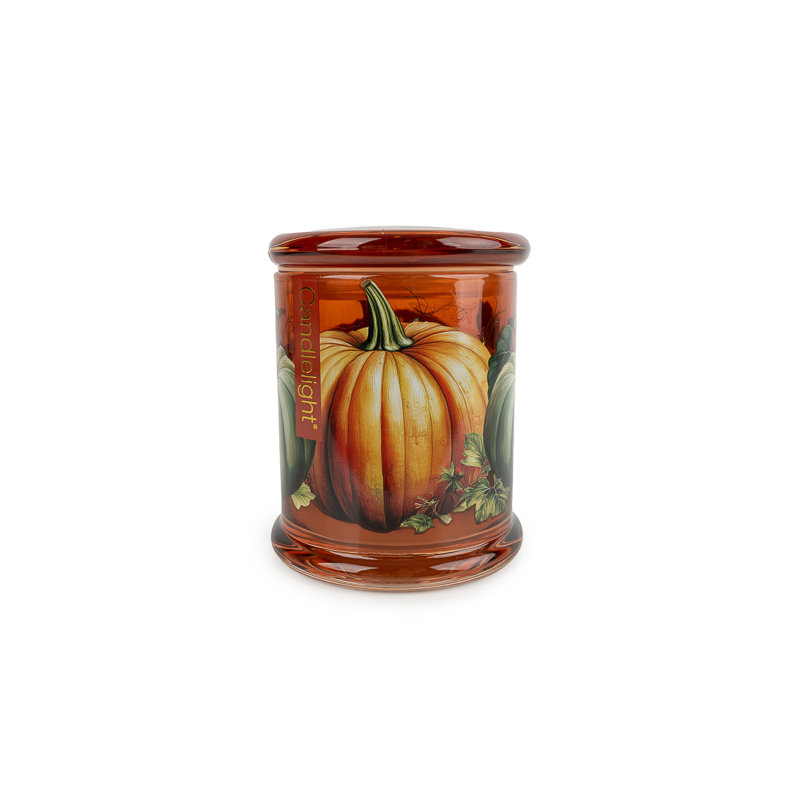 Scented Jar Candle with Glass Holder
