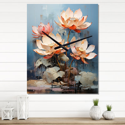 Anayssa - Horloge murale moderne Lotus