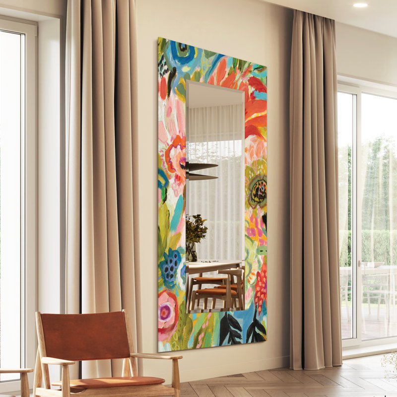 Miroir mural en verre, 36" H x 72" W