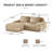 Elysium 81.9" W x 69.3" D x 33.1" H Fabric 2-Seater Modular Sectional Sofa-129387774