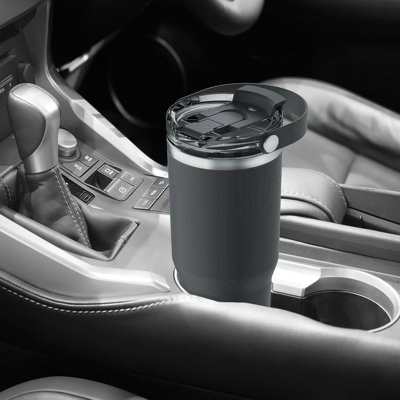 Gobelet isotherme 30 oz avec couvercle et poignée - noir