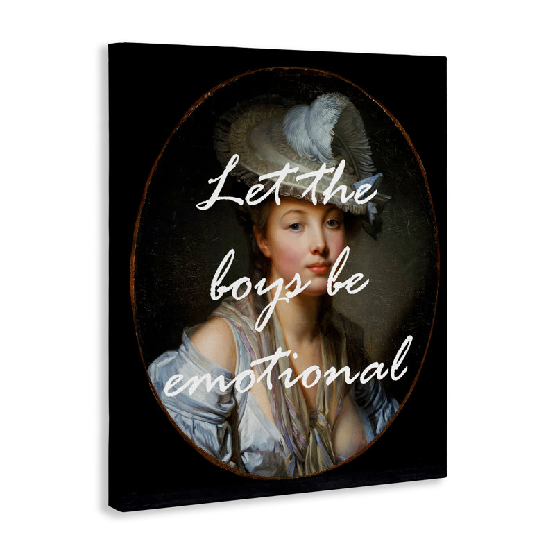 «Let The Boy Be Emotion», conception de Tina LeCour, H 40 po x l 30 po