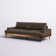 Knobel 96" Genuine Leather Recessed Arm Sofa