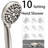 Dual Filtered Rain Shower Head Combo, Rainfall Shower Head And Showerhead With Filter-124638901