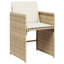  Ensemble de 14 chaises de patio beige et brun