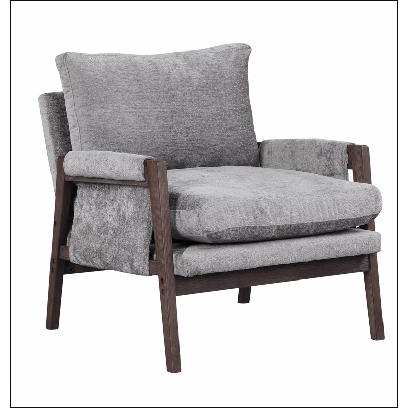 Fauteuil Mid-Century, Gris