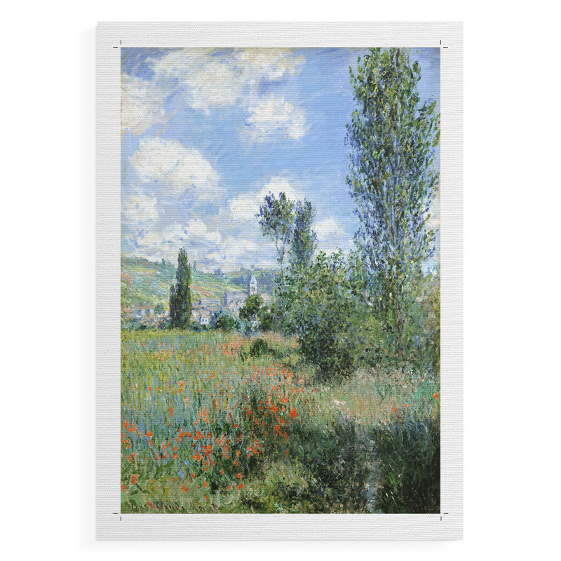 Paysage rétro vintage, impression sur toile seulement - non encadré, H 18 po x l 12 po