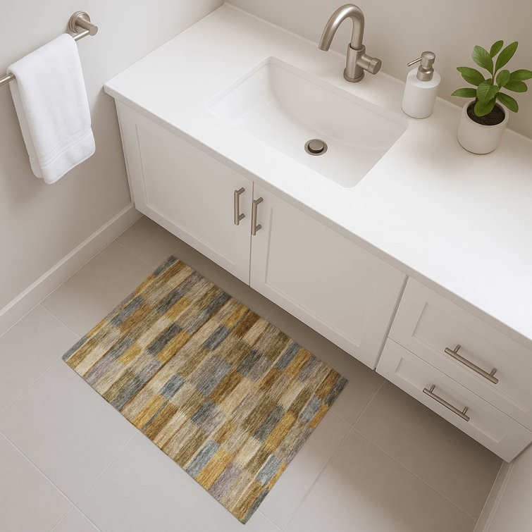 Premium Machine Washable Marasco AMF1628 Stripes Rug