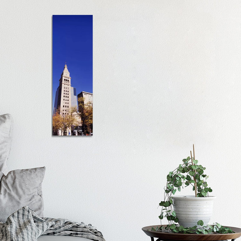 Low Angle View Of A Clock Tower, Denver, Colorado, USA - Wrapped Canvas Panoramic Print, 30.48 cm H x 91.44 cm W x 1.91 cm D