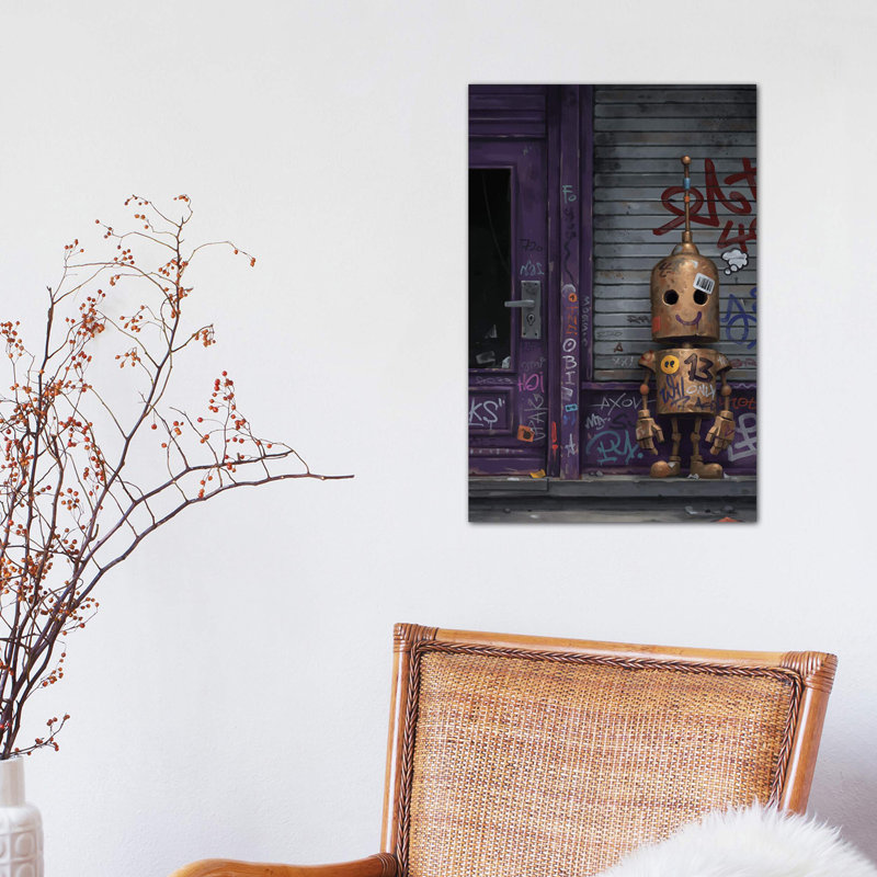 «Empathy» par Matt Dixon - impression d'art graphique, Toile tendue, H 40 po x l 26 po x P 1,5 po