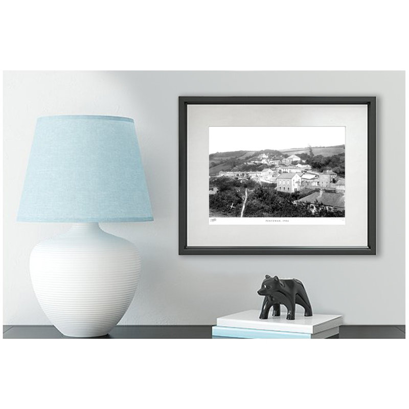 Pentewan, 1904 - Single Picture Frame Print, 45cm H x 60cm W x 2.3cm D