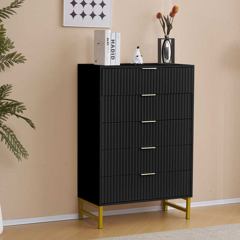 Majzara 49cm W Chest of Drawers, Black