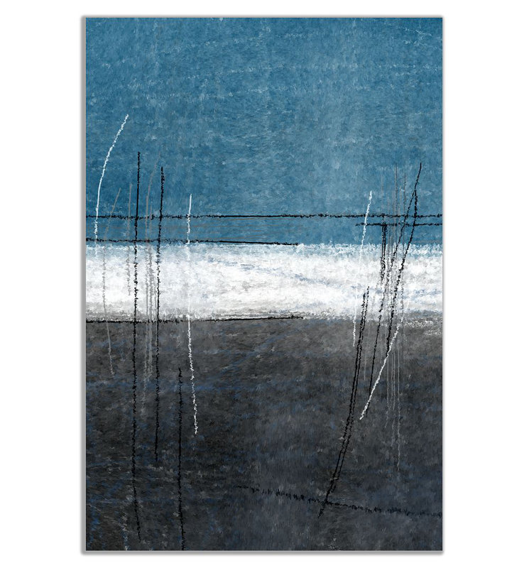 Stripe - Wrapped Canvas Painting, 31cm H x 20cm W