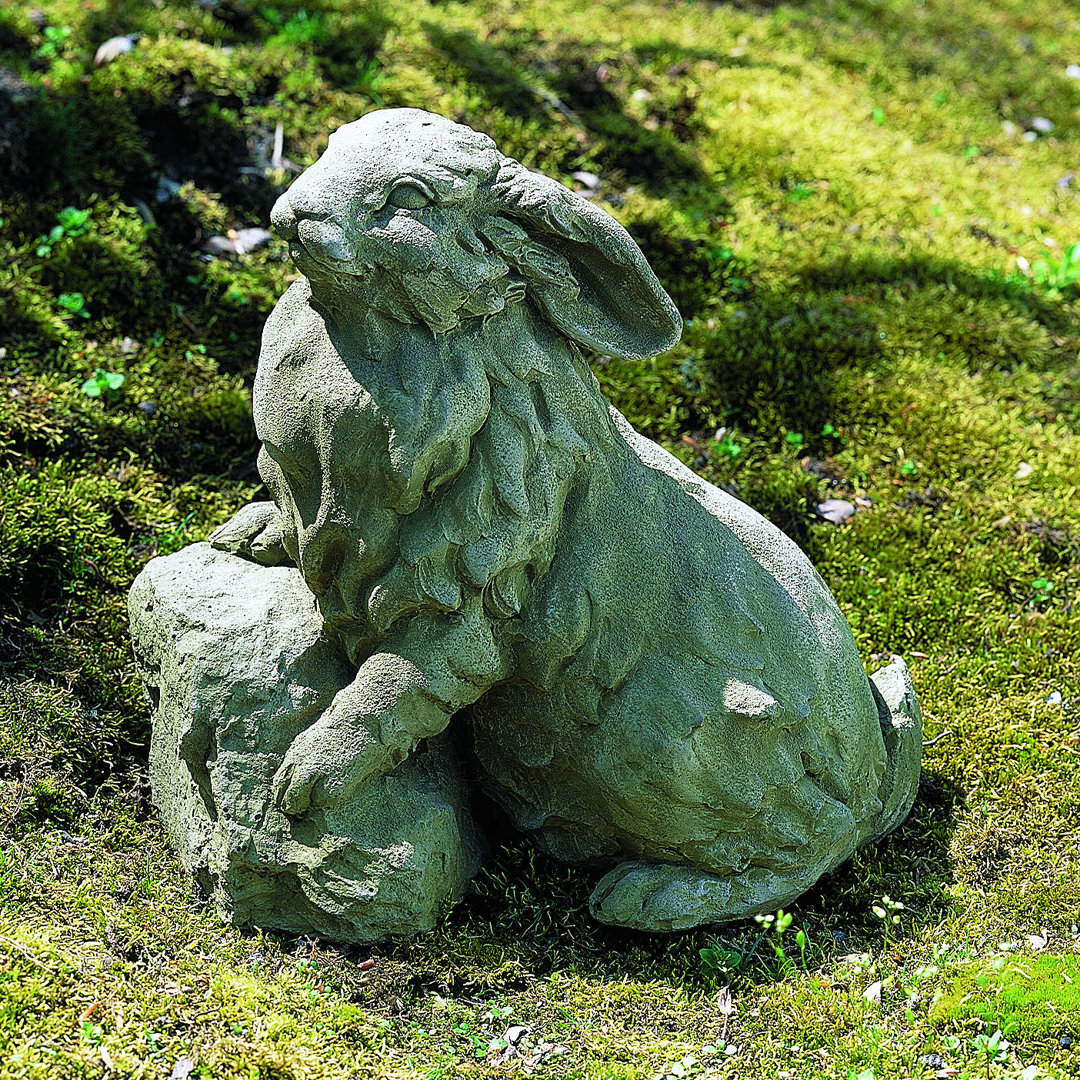 Rabbit on a Rock Statue Campania International 