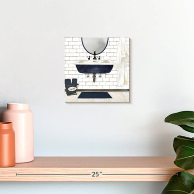 Lavabo bleu marine Kerrick Farmhouse Bath II