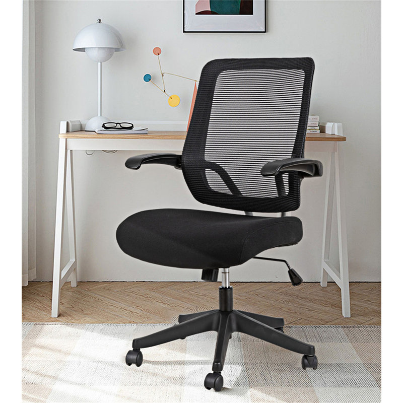 Chaise de travail en filet Laionna, gris, Blanc