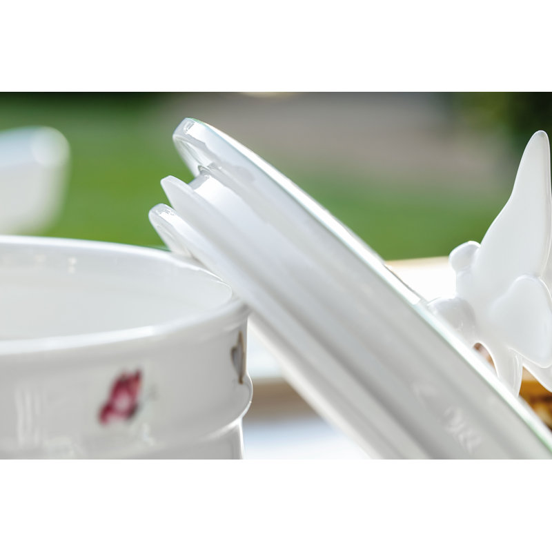 Boîte colorée recouverte de printemps Lg, H 4,5 po x l 5,5 po x P 5,5 po