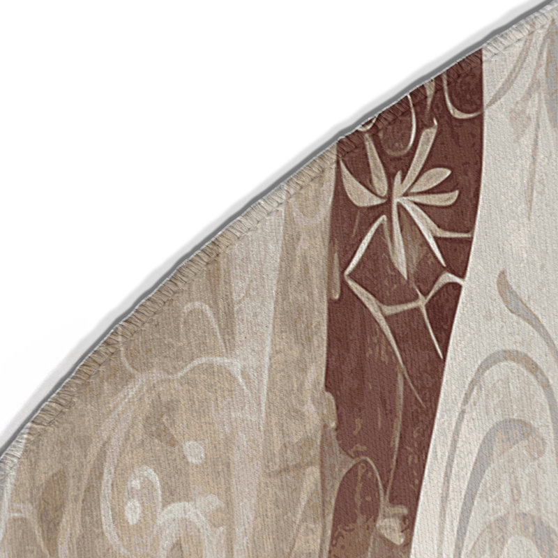 Tapis intérieur et extérieur Amber Grace, Rond 5 pi