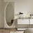 Rectangle Stainless Steel+Manufactured Wood Full Length Mirrors