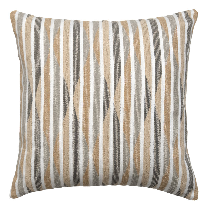 Elements Square Indoor/Outdoor Pillow Cover & Insert, Sand, Square 18"