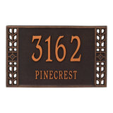Boston Personalized Standard 2-Line Wall Address Plaque