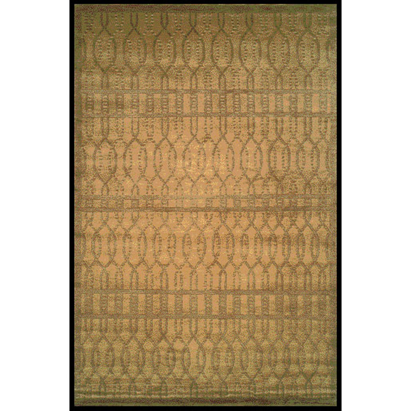 Tapis tibétain en laine noué à la main, Rectangle 5 pi x 7 pi 6 po