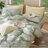 MooMee Lightweight Duvet Cover Set with Zipper Closure 8 Ties 100% Washed Cotton Linen Like Textured Soft Breathable All-Season-111275690-111219965