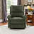 Chenille Upholstery Manual Massage Recliner Chair With Swivel Rocker Adjustable Positions Side Pocket-2096533613