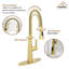 Spring Neck Standard Kitchen Faucet with Dual-Function spray head and Deck Plate-76655466