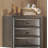 Transitional Style Chest 1pc Oval Knob Handles 5-Drawers Gray Finish Bedroom Furniture-1485389565