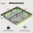 Oak King Floating Bed Frame With LED Lights, Wave Curve Wood Texture Bed With Heavy Duty Metal Slats - No Box Spring Needed.-460111417-460111416