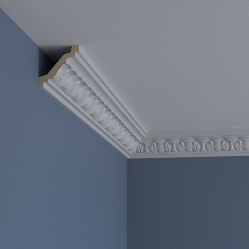 Whitman White Polyurethane Decorative Crown Moulding
