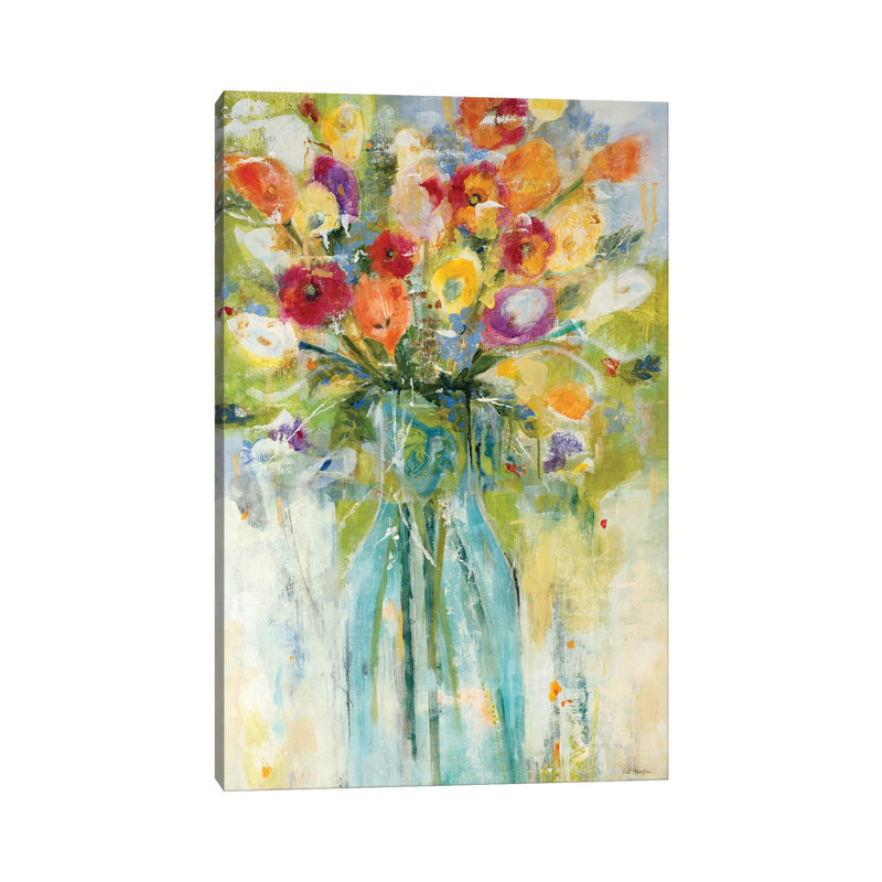 Réalisation du jour par Jill Martin - peinture sur toile tendue, H 12 po x l 8 po x P 0,75 po, Toile tendue
